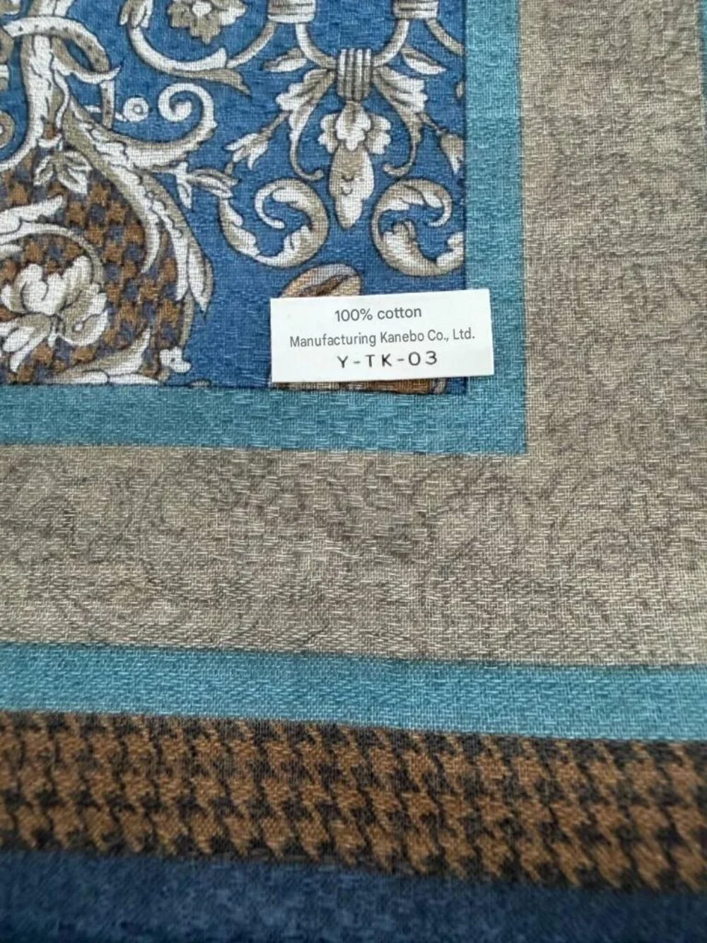 NWT Christian Dior Cotton Ornate Scarf